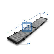 54.154.00 UFI filter vnútorného priestoru 54.154.00 UFI