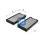 54.243.00 UFI filter vnútorného priestoru 54.243.00 UFI