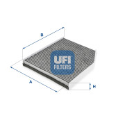 54.261.00 Filtr, vzduch v interiéru UFI