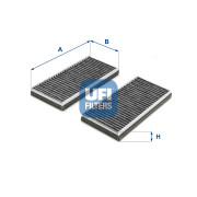 54.283.00 UFI filter vnútorného priestoru 54.283.00 UFI