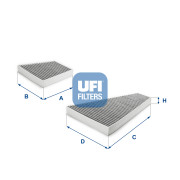 54.302.00 UFI filter vnútorného priestoru 54.302.00 UFI