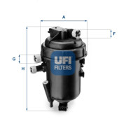 55.112.00 UFI palivový filter 55.112.00 UFI