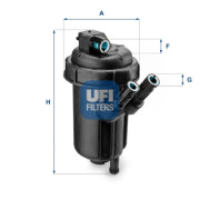 55.116.00 UFI palivový filter 55.116.00 UFI