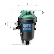 55.178.00 UFI palivový filter 55.178.00 UFI