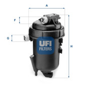 55.179.00 UFI palivový filter 55.179.00 UFI