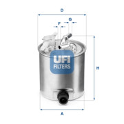55.392.00 Palivový filtr UFI