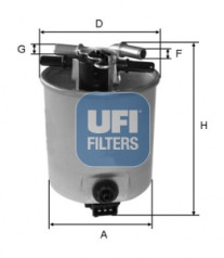 55.393.00 Palivový filtr UFI