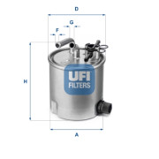 55.394.00 UFI palivový filter 55.394.00 UFI