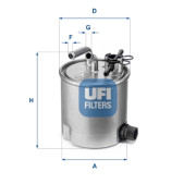 55.394.00 Palivový filtr UFI