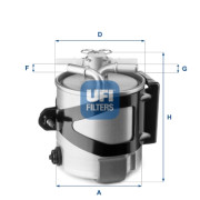 55.430.00 Palivový filtr UFI