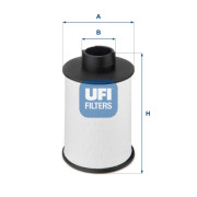 60.H2O.00 UFI palivový filter 60.H2O.00 UFI