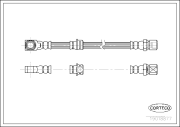 19018877 CORTECO brzdová hadica 19018877 CORTECO