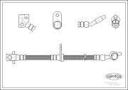 19019011 CORTECO brzdová hadica 19019011 CORTECO