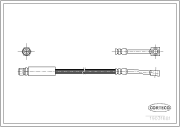 19031681 CORTECO brzdová hadica 19031681 CORTECO