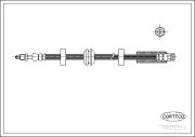 19032213 Brzdová hadice CORTECO