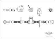 19032232 CORTECO brzdová hadica 19032232 CORTECO