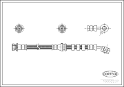 19032237 CORTECO brzdová hadica 19032237 CORTECO