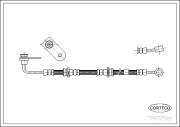 19032382 Brzdová hadice CORTECO