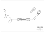 19032436 CORTECO brzdová hadica 19032436 CORTECO