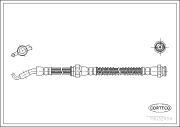 19032454 CORTECO brzdová hadica 19032454 CORTECO