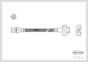 19032699 CORTECO brzdová hadica 19032699 CORTECO