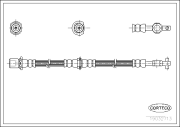 19032713 CORTECO brzdová hadica 19032713 CORTECO