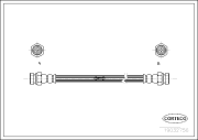 19032756 CORTECO brzdová hadica 19032756 CORTECO