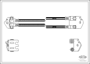 19032831 CORTECO brzdová hadica 19032831 CORTECO
