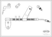 19032879 Brzdová hadice CORTECO