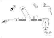 19032880 CORTECO brzdová hadica 19032880 CORTECO