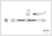 19032948 CORTECO brzdová hadica 19032948 CORTECO
