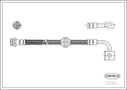 19033011 CORTECO brzdová hadica 19033011 CORTECO