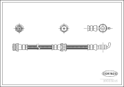 19033016 CORTECO brzdová hadica 19033016 CORTECO