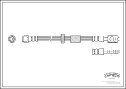 19034263 CORTECO brzdová hadica 19034263 CORTECO