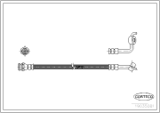 19035081 CORTECO brzdová hadica 19035081 CORTECO