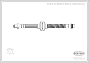 19035818 CORTECO brzdová hadica 19035818 CORTECO