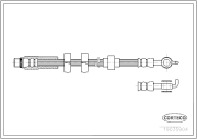 19035904 Brzdová hadice CORTECO