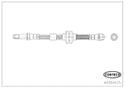 49384125 CORTECO brzdová hadica 49384125 CORTECO