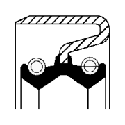 12012282B Těsnicí kroužek hřídele, hřídel převodovky CORTECO