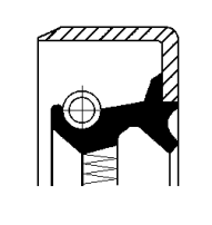 12012021B Těsnicí kroužek hřídele, hřídel převodovky CORTECO