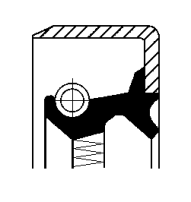 12012235B Těsnicí kroužek hřídele, hřídel převodovky CORTECO