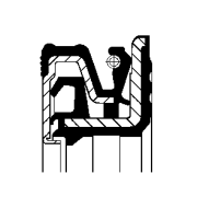 49482285 Těsnicí kroužek hřídele, pomocný pohon CORTECO