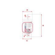 S 1010 B Palivový filtr SOFIMA
