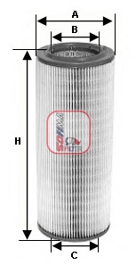S 1060 A Vzduchový filtr SOFIMA