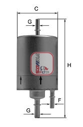S 1831 B Palivový filtr SOFIMA