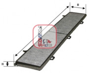 S 3236 C Filtr, vzduch v interiéru SOFIMA