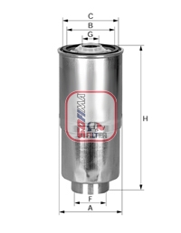 S 4380 NR Palivový filtr SOFIMA