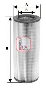 S 9380 A Vzduchový filtr SOFIMA