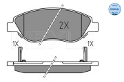 025 224 7619 Sada brzdových destiček, kotoučová brzda MEYLE-ORIGINAL: True to OE. MEYLE