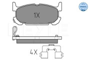 025 240 2913/W Sada brzdových destiček, kotoučová brzda MEYLE-ORIGINAL: True to OE. MEYLE